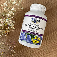 Natural Factors, BlueRich, Super Strength, концентрат лохини, 500 мг, 90 капсул