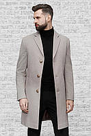 Мужское пальто серое демисезонное Quadri (арт. Е-161)
