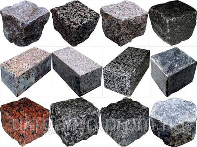 Брусчатка пило-колота 20х10х4см, фото 1