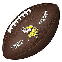 Мяч для американского футбола Wilson NFL Minnesota Vikings композитная кожа (WTF1748XBMN)