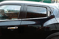 Накладки на ручки (4 шт) Место под чип, Carmos - Турецкая сталь для марки.авто. Nissan Juke 2010-2019 гг.от
