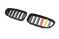 Решетка-ноздри (2 шт, German Look) для авто.марки и модели BMW 5 серия F-10/11/07 2010-2016 гг