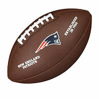 Мяч для американского футбола Wilson NFL New England Patriots композитная кожа (WTF1748XBNE)