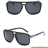 Сонцезахисні окуляри з поляризацією аналог Polaroid поляризаційні лінзи антивідблиски Чорні, фото 8