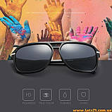 Сонцезахисні окуляри з поляризацією аналог Polaroid поляризаційні лінзи антивідблиски Чорні, фото 2