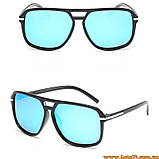 Сонцезахисні окуляри з поляризацією аналог Polaroid поляризаційні лінзи антивідблиски Чорні, фото 4