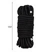 Мотузка для BDSM BTB Bondage Rope Black, довжина 10 м, діаметр 65 мм, поліестер, фото 3