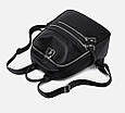 Модний міський рюкзак з двома кишенями спереду А05-0581 Чорний, фото 6