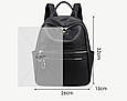 Модний міський рюкзак з двома кишенями спереду А05-0581 Чорний, фото 7