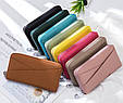 Великий шкіряний гаманець на блискавці з кишенею спереду А15-КТ-10261 Зелений, фото 2