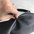 Жіноча сумка багет із короткою ручкою під руку С67-1840 Чорна, фото 4