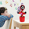Інтерактивна дитяча іграшка танцюючий кактус Гра в кальмара співає танцює світиться на акумуляторі, фото 4