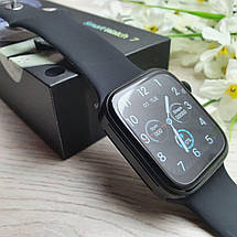 Розумний смарт годинник Smart Watch Z37 голосовий виклик, температура тіла, пульсометр, тонометр. Колір:, фото 3