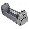 Універсальний рюкзак-ліжечко для мам для догляду за дітьми Living Traveling Share. Сірий колір, фото 3