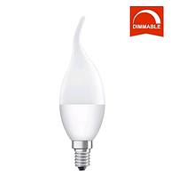 Лампа светодиодная OSRAM LED Superstar classic BA 40 DIMMABLE 5.4W/827 E14 свеча на ветру диммируемая матовая