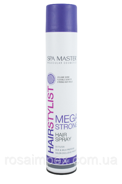 Лак для волосся MEGA STRONG HAIRSTYLIST SPA MASTER 400 мл
