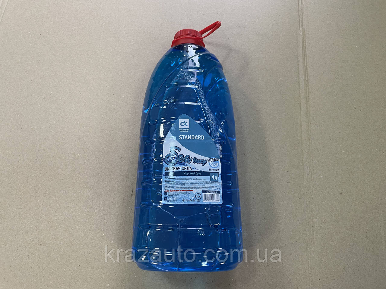 Омивач скла зимовий -12 STANDARD Sea breeze синій (каністра 4 л) 48021031062, фото 1