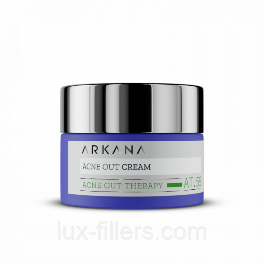 Крем для жирної комбінованої шкіри з ознаками акне Arkana Acne Out Cream 50 мл