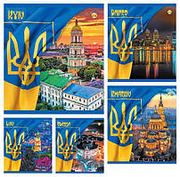 Зошит учнівський на  96 аркушів у клітинку Тетрада УФ-ЛАК Famili Line офсетка.,  ш.к.4820049490145