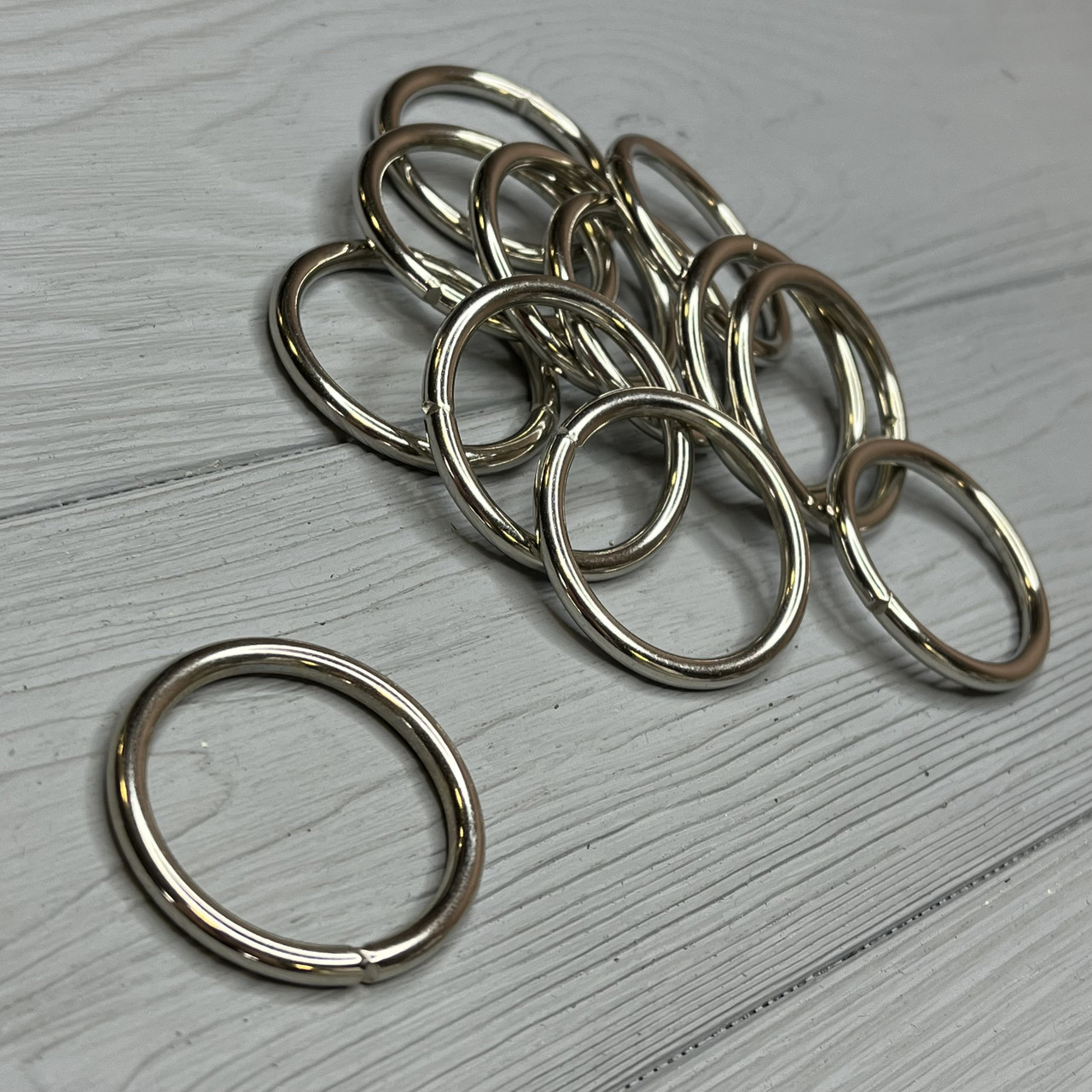 Кільце зварене 30 мм Нікель, фото 1