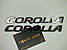 Емблема шильдик логотип COROLLA 170*19 мм чорна глянцева, фото 5