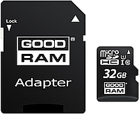 Карта пам'яті MicroSD 32GB GoodRam (UHS-1) + Adapter SD