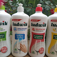 Засіб-бальзам для миття посуду Ludwik Зелене яблуко 900 мл без фосфатів, фото 3