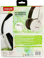 Наушники проволочные Maxell Classics Headphones White (4902580774981)