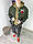 Чоловічий бомбер Чикаго Буллз молодіжний стильний, ветровка кольору хакі, фото 4
