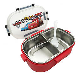 Ланч бокс для обідів 700 мл "Блискавка Маквін", Червоний / Дитячий контейнер для їжі / Ланч Бокс для дітей