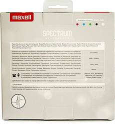 Навушники провідні Maxell Spectrum Hp White 4902580770815