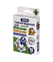 Пластырь для ран детский Teta® на тканевой основе, размер 1,9х7,2см10 шт/пак