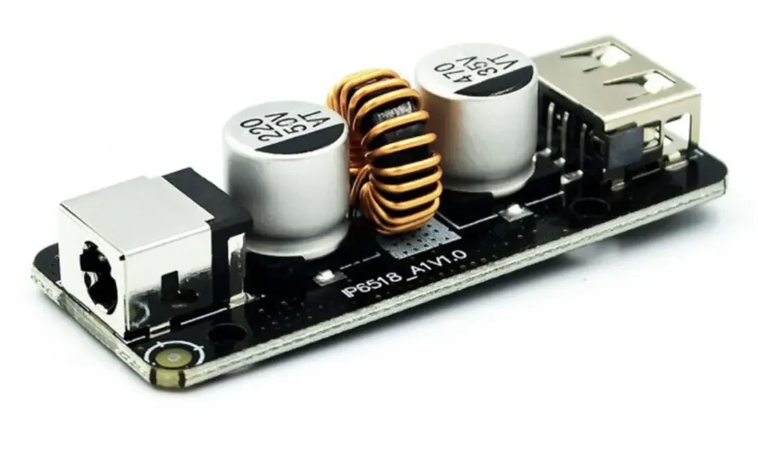 Модуль перетворювач USB Type-C DC-DC 10.5-32В — 3-20 В 3.6 А 45 Вт для заряджання стабілізатор IP6518, фото 1