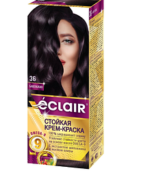 Фарба для волосся Éclair з маслом "OMEGA 9" 36 Баклажан