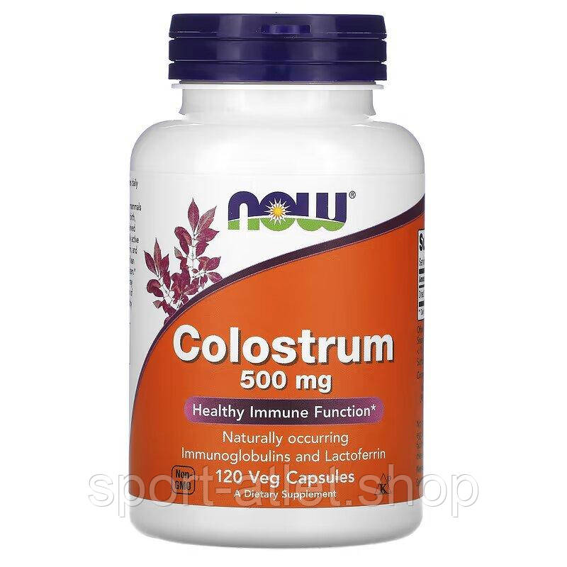 Натуральна добавка NOW Colostrum 500 mg, 120 капсул, фото 1