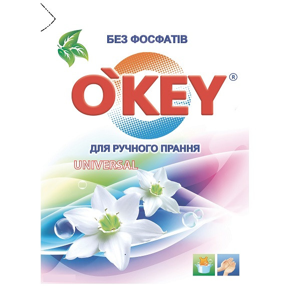 0,4кг/Пральний порошок "O'KEY" Universal ручний 1/10