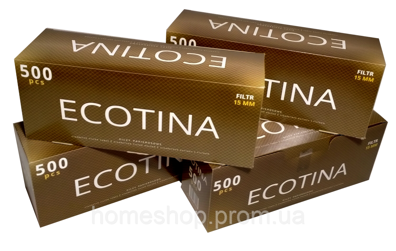 Гільза для набиття сигарет, сигаретна гільза Ecotina 500