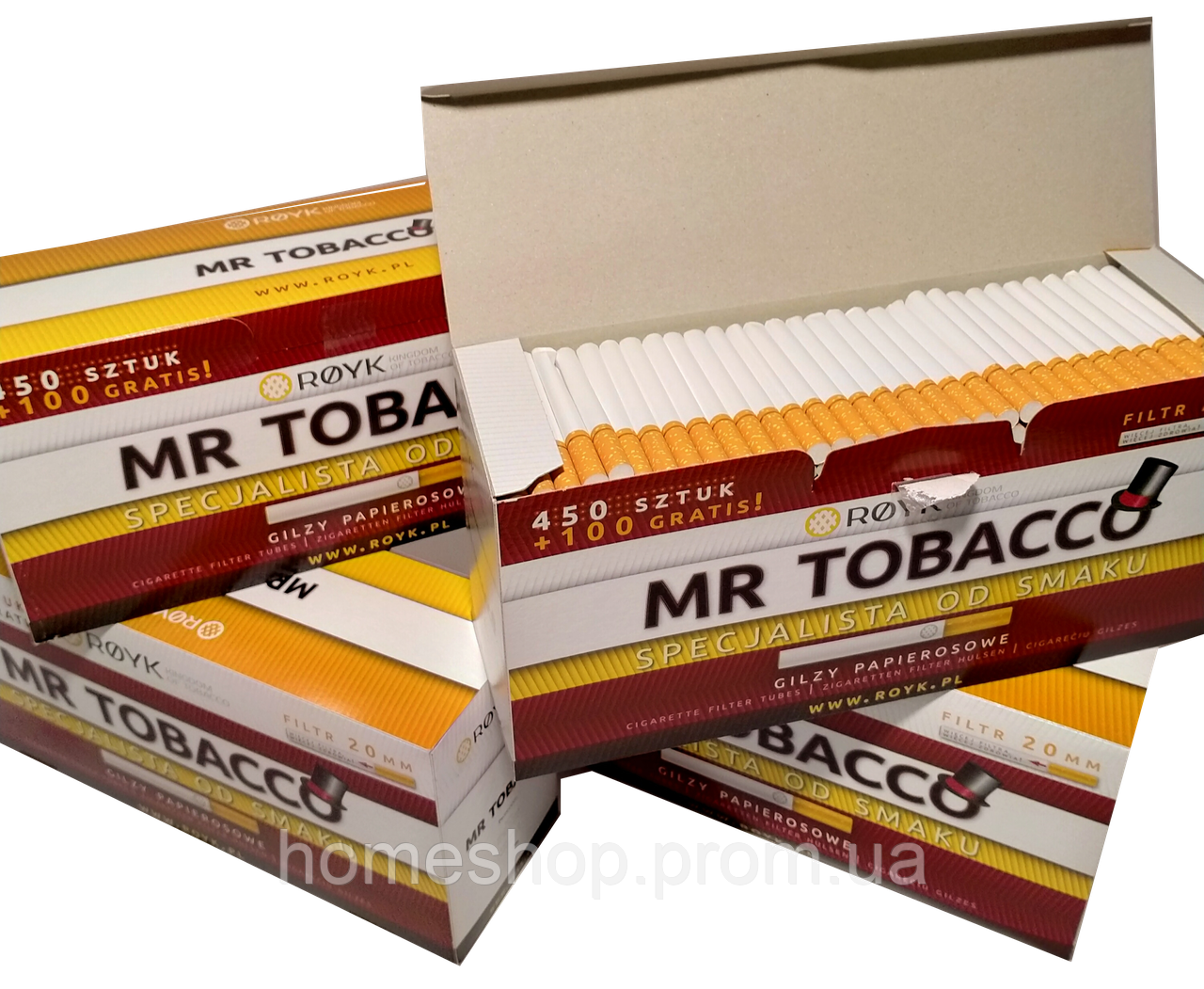 Гільза для набивання сигарет, Mr Tobacco 450+100, ОПТ 11 тис шт