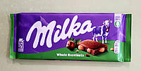 Шоколад Milka с цельным фундуком молочный 100 г