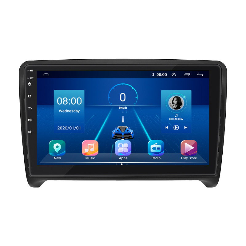 Леско-штатний рекордер для радіоприймачів для Audi TT II (8J) 2006-2010 екран 9 "6/128GB 4G Wi-Fi GPS TOP, фото 1