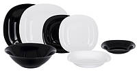 Столовый сервиз Carine Black&White 19 предметов Luminarc N1491