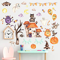 Наклейка вінілова Набір "Домик Зубастика" розмір аркуша 1100 х 500 мм, глянсова