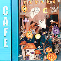 Наклейка вінілова Набір Хатинка Зубастика розмір листа 1100х500мм