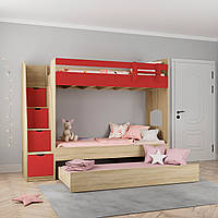 Ліжко горище  для трьох дітей Дм 153