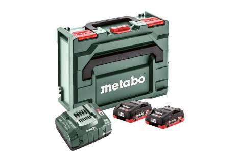 БАЗОВИЙ КОМПЛЕКТ Metabo  2 ШТ. LIHD 4,0 А·ГОД + METABOX 145 (685130000)