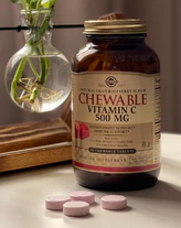 Жувальний вітамін С Solgar Chewable Vitamin C 500 mg 90 chew tab журавлина та малина, фото 2