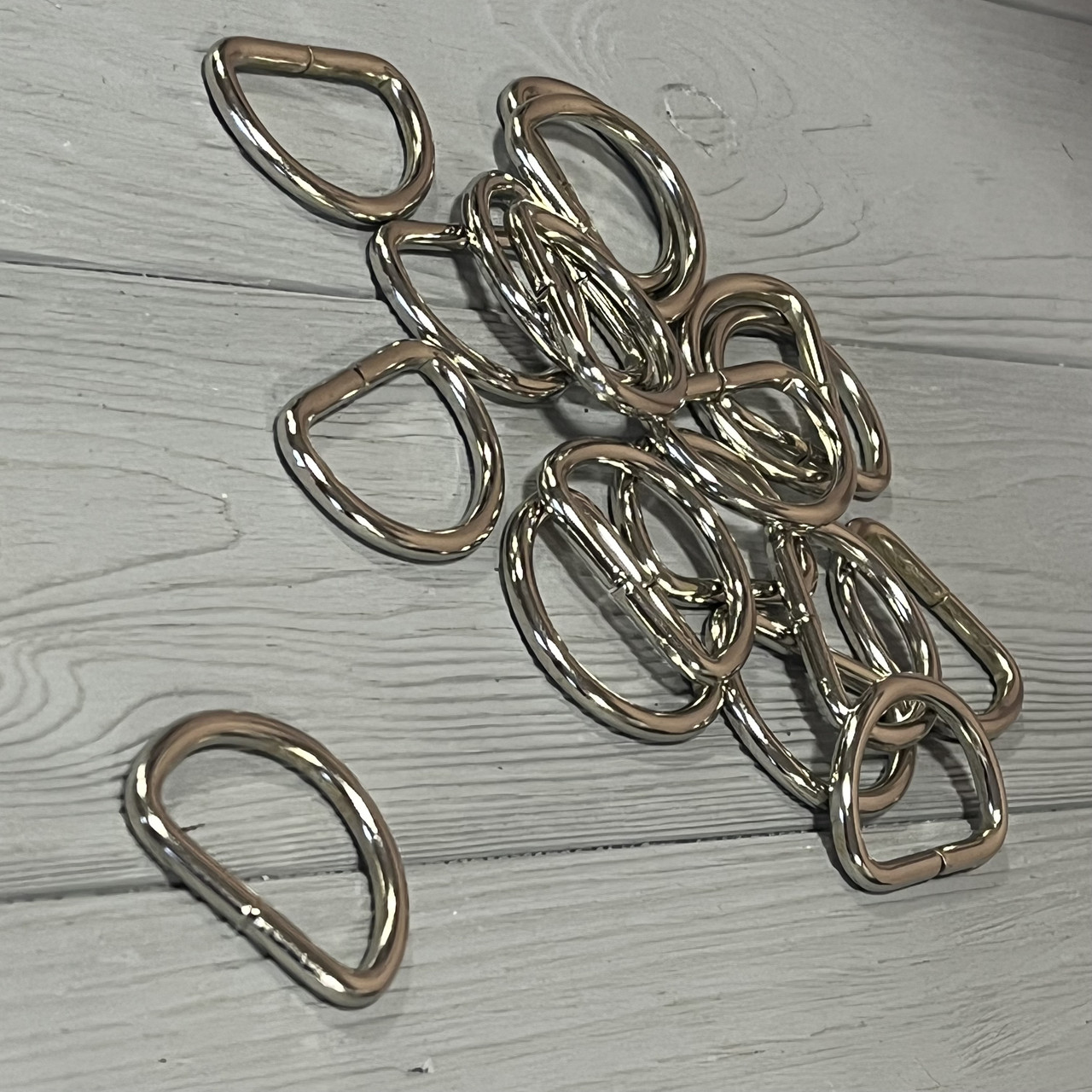 Напівкільце 40х24х4 мм Нікель, фото 1