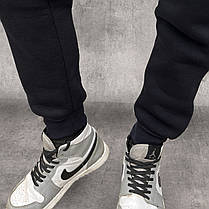 Спортивні жіночі штани БАТАЛ Штани зимові теплі під манжет Туреччина 2XL — 6XL (Чорний колір), фото 3