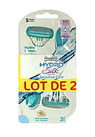 Женские одноразовые станки Wilkinson Hydro Silk Sensitive Care (3 +3) (01611) z13-2024