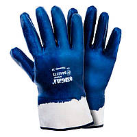 Перчатки трикотажные с нитриловым покрытием (синие краги) 120 пар SIGMA (9443371) z12-2024